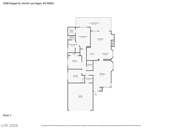 Photo 2 of Single family home for sale at 3348 Steppe St, North Las Vegas, NV 89032 | MLS# 2801593 | Listing updated on 2026-09-08