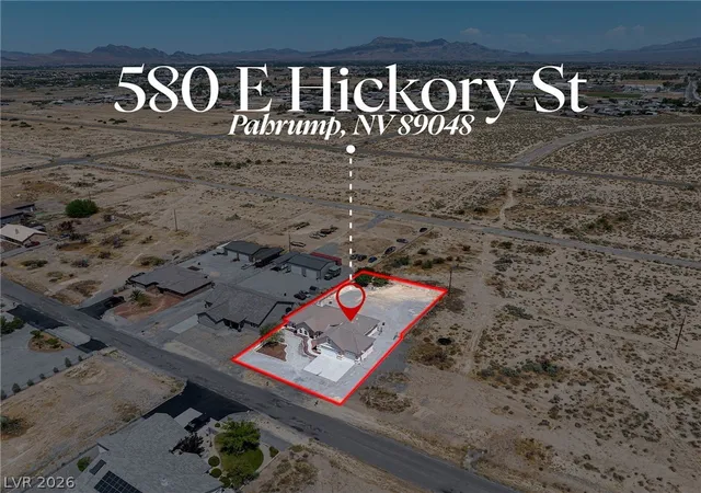Photo 2 of Single family home for sale at 580 E Hickory St, Pahrump, NV 89048 | MLS# 2803443 | Listing updated on 2026-09-10