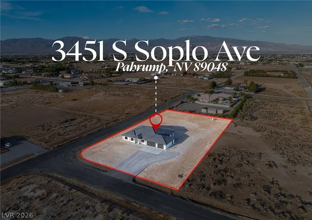 Photo 2 of Single family home for sale at 3451 S Soplo Ave, Pahrump, NV 89048 | MLS# 2804122 | Listing updated on 2026-09-29