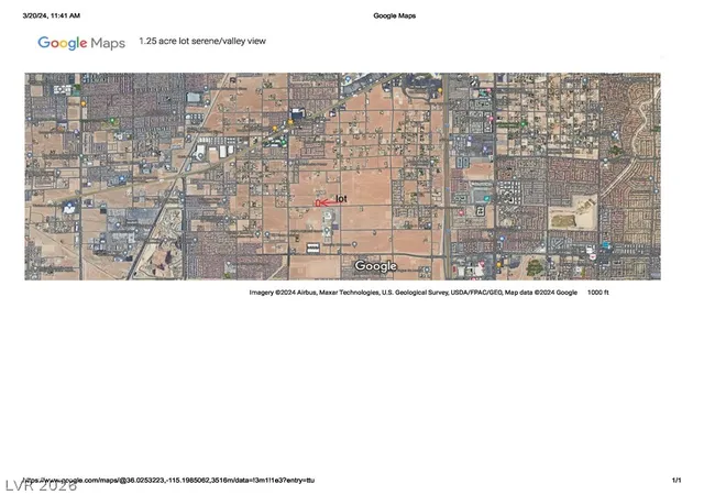 Land for sale at 4560 Serene, Las Vegas, NV 89124 | MLS# 2804883