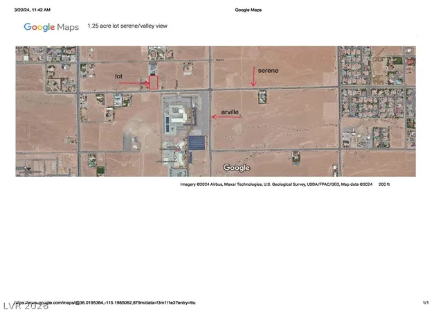 Photo 2 of Land for sale at 4560 Serene, Las Vegas, NV 89124 | MLS# 2804883 | Listing updated on 2026-09-10
