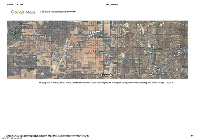 Photo 3 of Land for sale at 4560 Serene, Las Vegas, NV 89124 | MLS# 2804883 | Listing updated on 2026-09-10