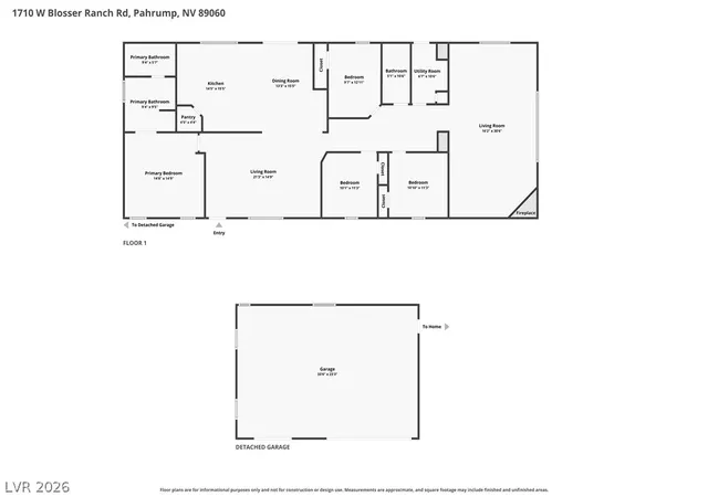 Photo 3 of Manufactured home for sale at 1710 W Blosser Ranch Rd, Pahrump, NV 89060 | MLS# 2804330 | Listing updated on 2026-09-19