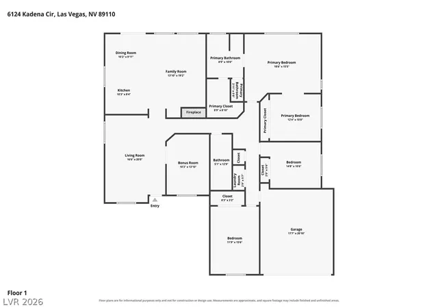 Photo 2 of Single family home for sale at 6124 Kadena Cir, Las Vegas, NV 89110 | MLS# 2806555 | Listing updated on 2026-09-08