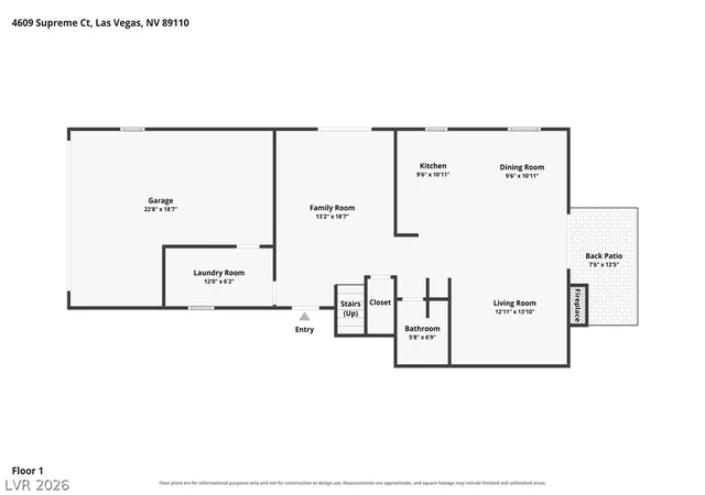 Photo 2 of Single family home for sale at 4609 Supreme Ct, Las Vegas, NV 89110 | MLS# 2807990 | Listing updated on 2026-09-11