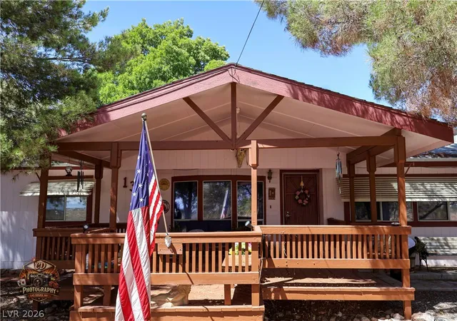 Photo 1 of Manufactured home for sale at 1380 S Happy Ln, Pahrump, NV 89048 | MLS# 2809773 | Listing updated on 2026-09-08