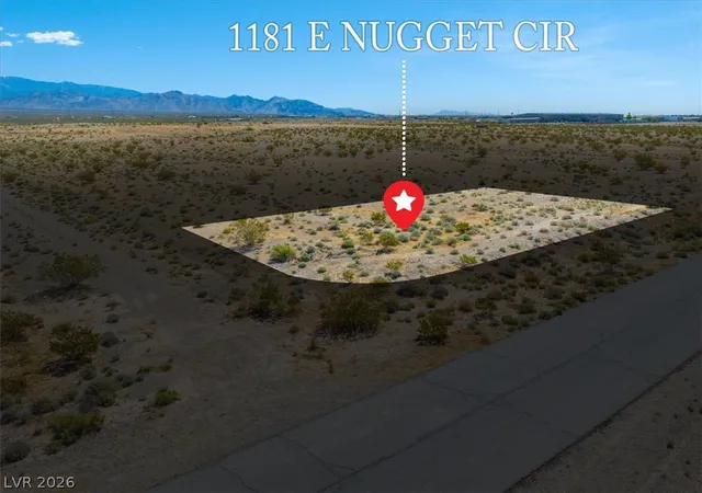 Photo 1 of Land for sale at 1181 E Nugget Cir, Pahrump, NV 89060 | MLS# 2813926 | Listing updated on 2026-09-17