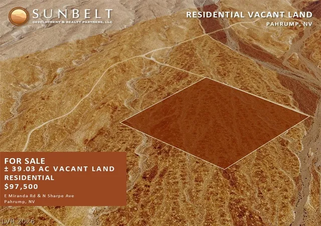Photo 1 of Land for sale at 8630 N Sharpe Ave, Pahrump, NV 89060 | MLS# 2814512 | Listing updated on 2026-09-03