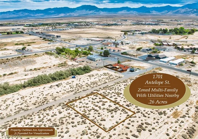 Photo 1 of Land for sale at 1701 Antelope St, Pahrump, NV 89048 | MLS# 2812260 | Listing updated on 2026-09-04