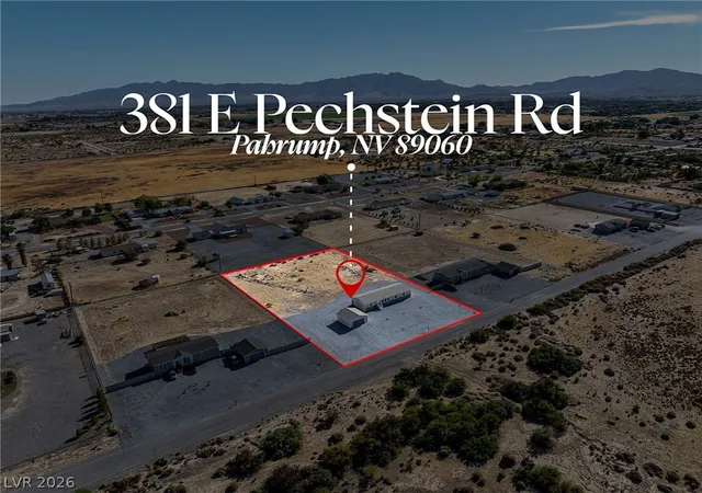 Photo 1 of Sale Pending at 381 E Pechstein Rd, Pahrump, NV 89060 | MLS# 2816126 | Listing updated on 2026-09-09