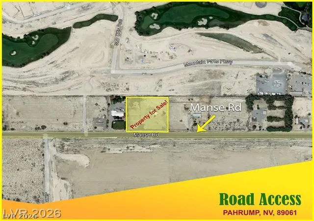 Photo 3 of Land for sale at 000 Linda Leslie Manse St, Pahrump, NV 89060 | MLS# 2815959 | Listing updated on 2026-09-04
