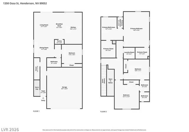 Photo 57 of Single family home for sale at 1350 Ossa St, Henderson, NV 89052 | MLS# 2816395 | Listing updated on 2026-09-12