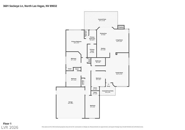 Photo 2 of Single family home for sale at 3601 Sockeye Lane, North Las Vegas, NV 89032 | MLS# 2816065 | Listing updated on 2026-09-08