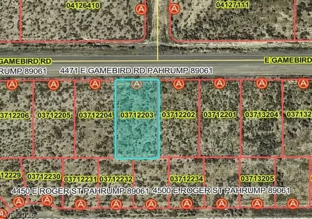 Photo 3 of Land for sale at 4471 E Gamebird Rd, Pahrump, NV 89048 | MLS# 2816162 | Listing updated on 2026-09-11