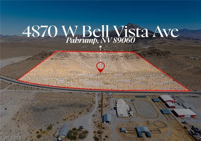 Photo 2 of Land for sale at 4870 W Bell Vista Ave, Pahrump, NV 89060 | MLS# 2817549 | Listing updated on 2026-09-29