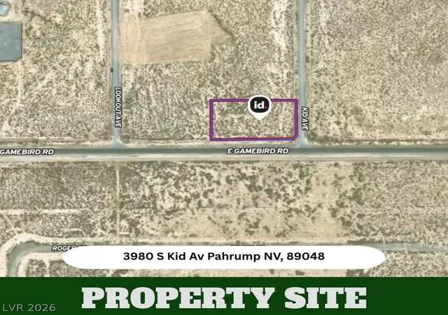 Photo 3 of Land for sale at 3980 S Kid Ave, Pahrump, NV 89048 | MLS# 2817445 | Listing updated on 2026-09-11
