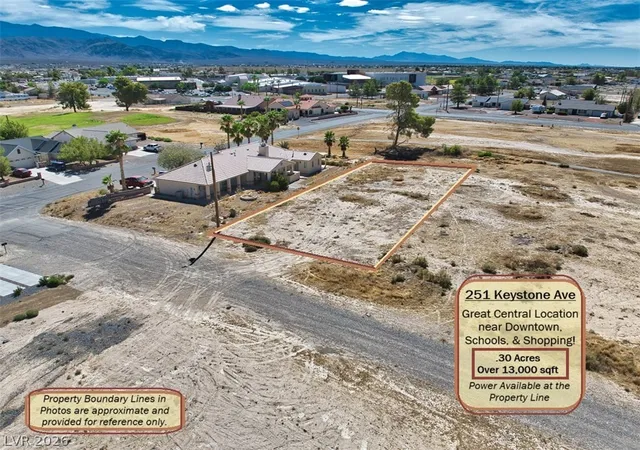 Photo 1 of Land for sale at 251 E Keystone Ave, Pahrump, NV 89048 | MLS# 2817082 | Listing updated on 2026-09-11