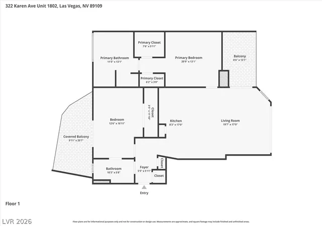 Photo 2 of Condo for sale at 322 Karen Ave #1802, Las Vegas, NV 89109 | MLS# 2817425 | Listing updated on 2026-09-11