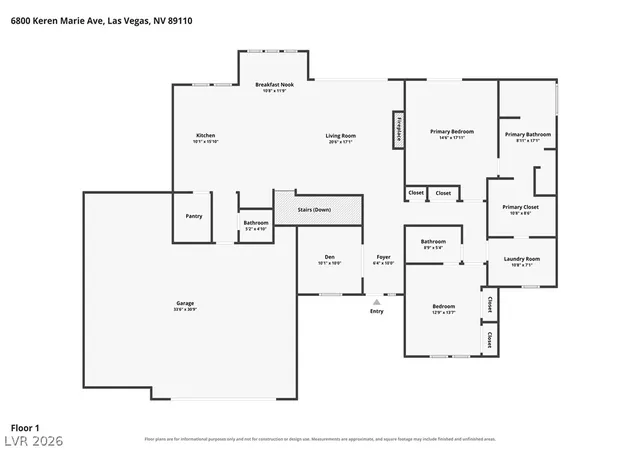 Photo 62 of Single family home for sale at 6800 Keren Marie Ave, Las Vegas, NV 89110 | MLS# 2817910 | Listing updated on 2026-09-13