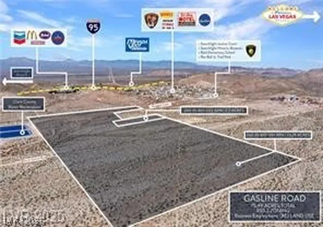 Photo 1 of Land for sale at Gasline Rd, Searchlight, NV 89046 | MLS# 2818326 | Listing updated on 2026-10-06