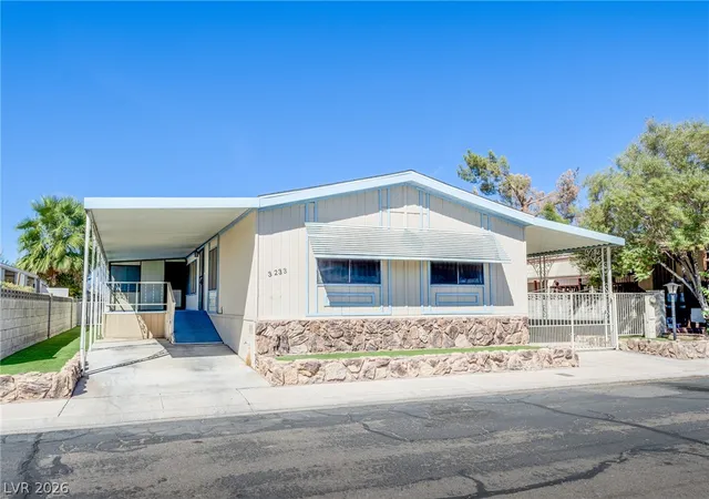 Photo 1 of Manufactured home for sale at 3233 Tularosa Ln, Las Vegas, NV 89122 | MLS# 2818370 | Listing updated on 2026-09-19