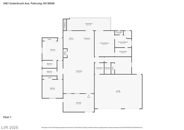 Photo 2 of Single family home for sale at 3481 Underbrush Ave, Pahrump, NV 89048 | MLS# 2819885 | Listing updated on 2026-09-18