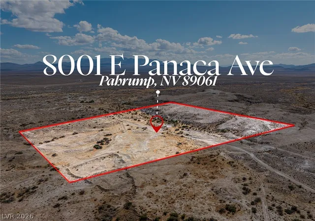 Photo 3 of Land for sale at 8001 E Panaca Ave, Pahrump, NV 89061 | MLS# 2820234 | Listing updated on 2026-09-20