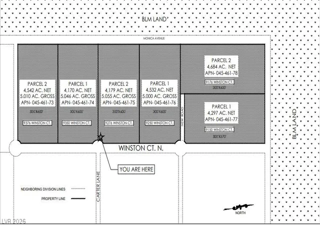 Photo 1 of Land for sale at 9250 Winston Ct, Pahrump, NV 89061 | MLS# 2821192 | Listing updated on 2026-09-24