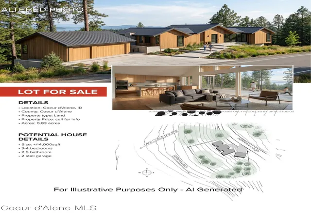 Photo 2 of Land for sale at 2594 E Fernan Hl Rd, Coeur D Alene, ID 83814 | MLS# 26-9709 | Listing updated on 2026-09-25