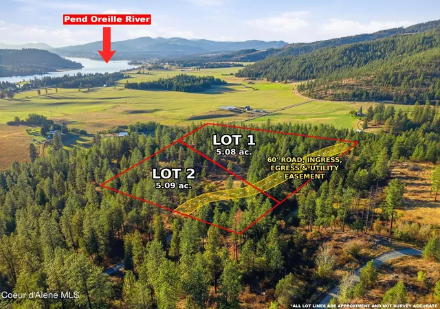 Land for sale at Lt 1&2 Moose Mtn Rd, Priest River, ID 83856 | MLS# 26-10003
