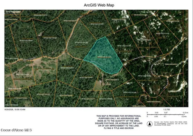 Photo 1 of Land for sale at 400 Adams Crk Rd, Fernwood, ID 83830 | MLS# 26-10132 | Listing updated on 2026-10-12