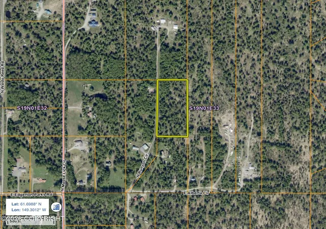 Photo 1 of Land for sale at 9811 N Runyon Cir, Palmer, AK 99645 | MLS# 26-11837 | Listing updated on 2026-09-14