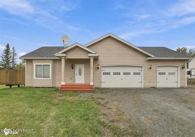Photo 1 of Single family home for sale at 3700 N White Hare Cir, Wasilla, AK 99654 | MLS# 26-12207 | Listing updated on 2026-10-07