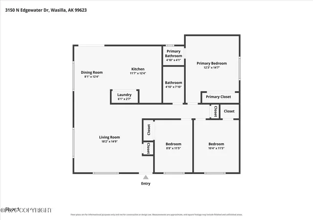 Photo 2 of Single family home for sale at 3150 N Edgewater Dr, Wasilla, AK 99623 | MLS# 26-12391 | Listing updated on 2026-10-16