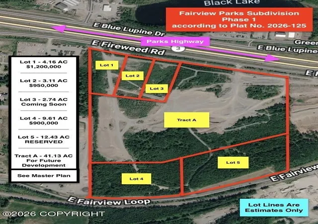 Photo 1 of Sale Pending at Nhn E   L1 Fireweed Rd, Wasilla, AK 99654 | MLS# 26-12756 | Listing updated on 2026-10-16