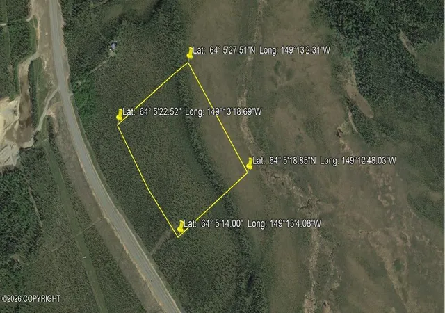 Photo 3 of Land for sale at As #85-109 Mile 264 Parks Hwy, Healy, AK 99743 | MLS# 26-13099 | Listing updated on 2026-10-14