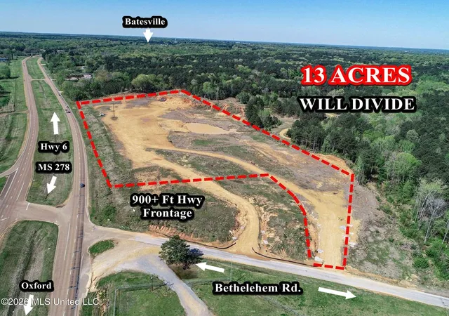Photo 1 of Land for sale at 20859 E Ms 278, Batesville, MS 38606 | MLS# 4140177 | Listing updated on 2026-09-01