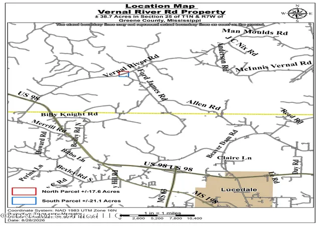 Photo 3 of Sale Pending at Vernal River Rd, Lucedale, MS 39452 | MLS# 4161056 | Listing updated on 2026-09-04