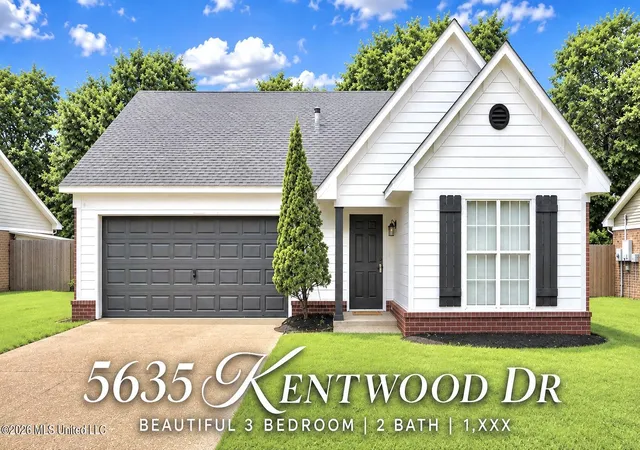 Photo 1 of Single family home for sale at 5635 Kentwood Dr, Horn Lake, MS 38637 | MLS# 4161220 | Listing updated on 2026-10-06
