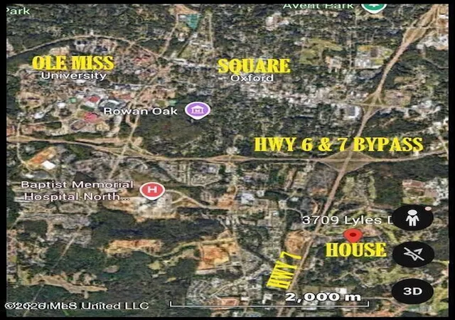 Photo 3 of Single family home for sale at 3709 Lyles Dr, Oxford, MS 38655 | MLS# 4161292 | Listing updated on 2026-09-08