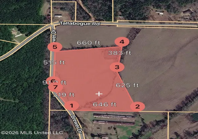 Photo 2 of Land for sale at 0 Brewer Dr, Forest, MS 39074 | MLS# 4161483 | Listing updated on 2026-09-04