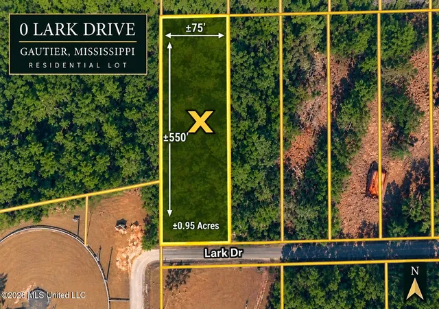 Land for sale at Lark Dr, Gautier, MS 39553 | MLS# 4161678