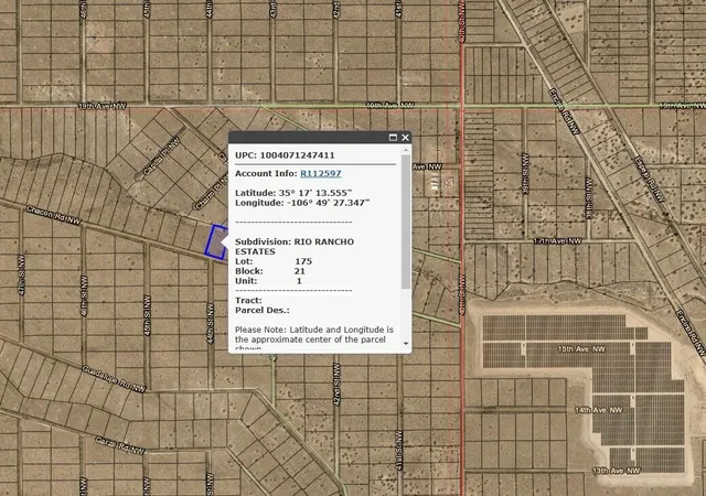 Land for sale at 0 Chacon Rd NW, Albuquerque, NM 87104 | MLS# 1077673