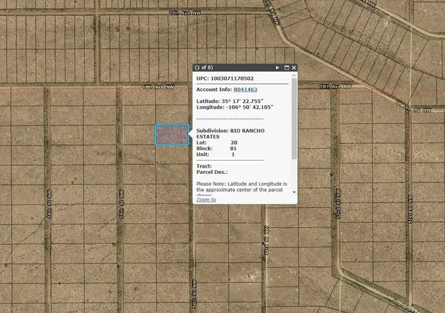 Land for sale at 0 54Th St Nw, Albuquerque, NM 87105 | MLS# 1077759