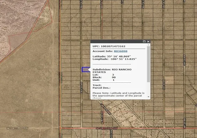 Land for sale at 000 59th Street NW, Albuquerque, NM 87121 | MLS# 1077783