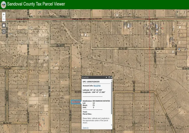 Photo 1 of Sale Pending at Lot 12 26th St Nw, Rio Rancho, NM 87124 | MLS# 1088924 | Listing updated on 2026-09-21