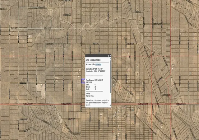 Photo 1 of Land for sale at 30th U5 B28 L6 St Sw #5, Rio Rancho, NM 87124 | MLS# 1110135 | Listing updated on 2026-08-31