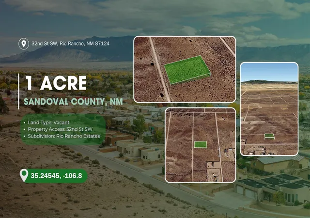 Photo 1 of Land for sale at 32nd Street Sw, Albuquerque, NM 87124 | MLS# 1110161 | Listing updated on 2026-08-31