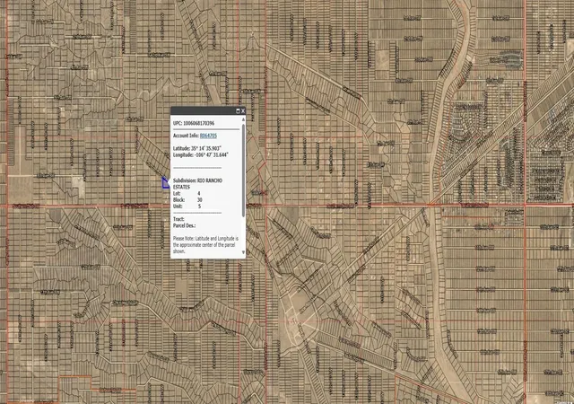 Photo 2 of Land for sale at 28th U5 B30 L4 St Sw #5, Rio Rancho, NM 87124 | MLS# 1110939 | Listing updated on 2026-09-14