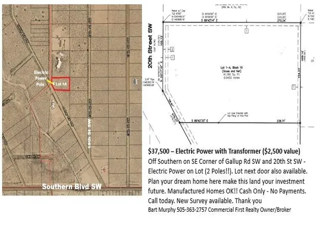 Photo 2 of Land for sale at 20th Street Sw, Rio Rancho, NM 87124 | MLS# 1111102 | Listing updated on 2026-09-21